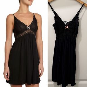 Eberjey Colette Mademoiselle Chemise size Small in Black